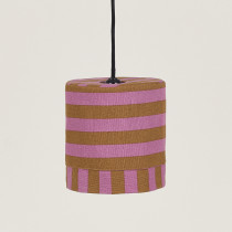 Abat-jour Linda 20 cm - Pink curry stripes