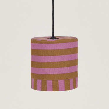 Abat-jour Linda 20 cm - Pink curry stripes