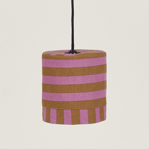 Abat-jour Linda 20 cm - Pink curry stripes
