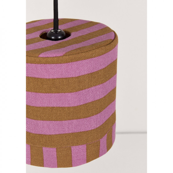 Abat-jour Linda 20 cm - Pink curry stripes