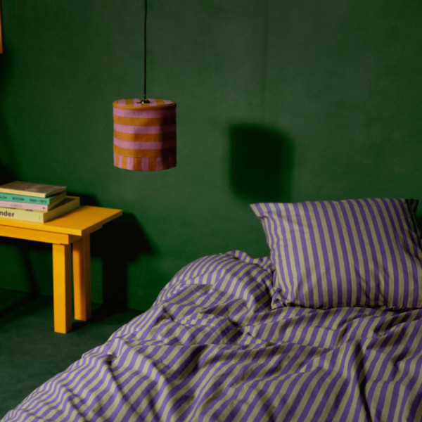 Abat-jour Linda 20 cm - Pink curry stripes