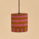 Abat-jour Linda 20 cm - Pink curry stripes
