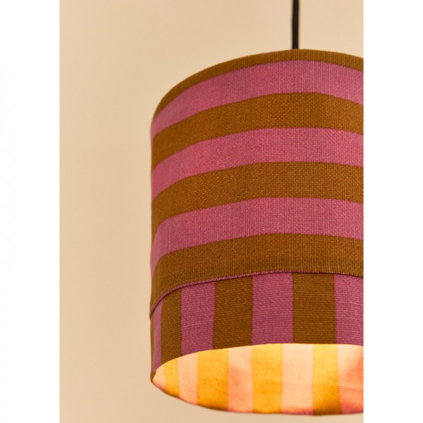 Abat-jour Linda 20 cm - Pink curry stripes