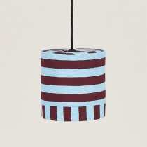 Abat-jour Linda 20 cm - Burgundy blue stripes