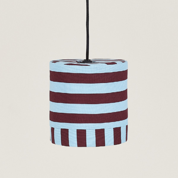 Abat-jour Linda 20 cm - Burgundy blue stripes