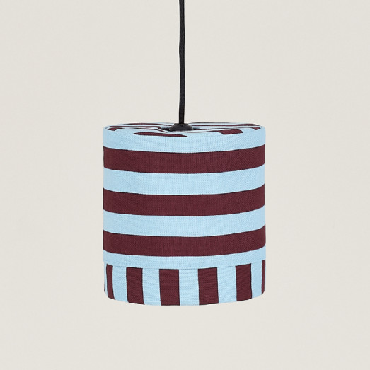 Abat-jour Linda 20 cm - Burgundy blue stripes