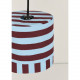 Abat-jour Linda 20 cm - Burgundy blue stripes