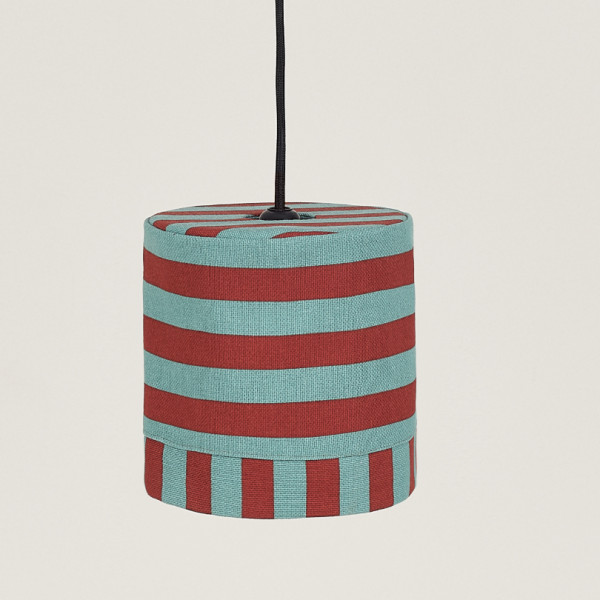 Abat-jour Linda 20 cm - Red teal green stripes