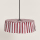 Abat-jour Vibes 40 cm - Maroon stripes