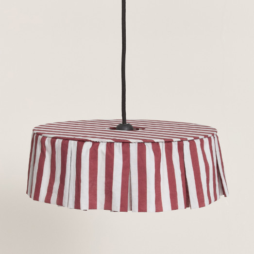 Abat-jour Vibes 40 cm - Maroon stripes