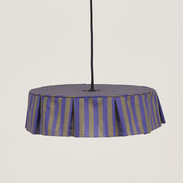 Abat-jour Vibes 40 cm - Indigo stripes