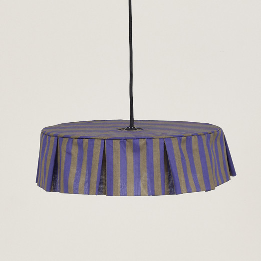 Abat-jour Vibes 40 cm - Indigo stripes