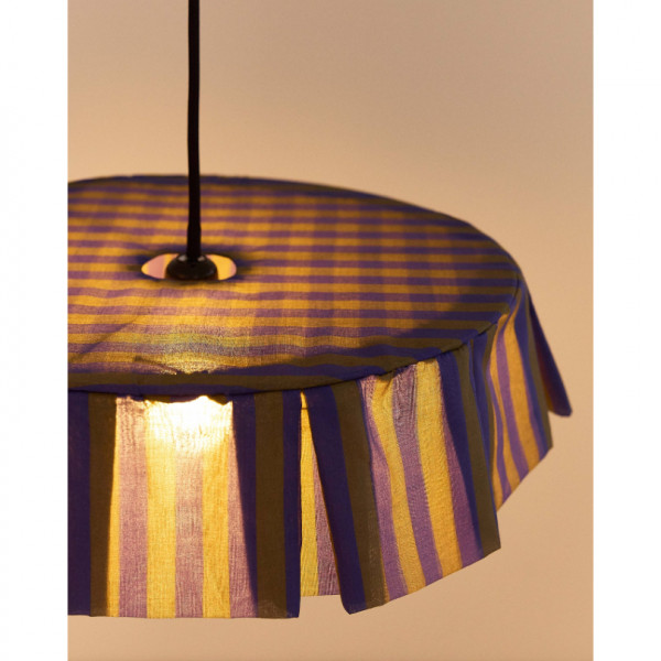 Abat-jour Vibes 40 cm - Indigo stripes