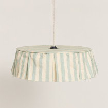 Abat-jour Vibes 40 cm - Turquoise stripes