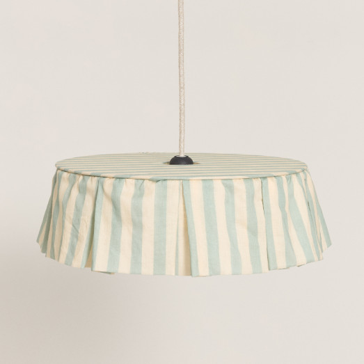Abat-jour Vibes 40 cm - Turquoise stripes
