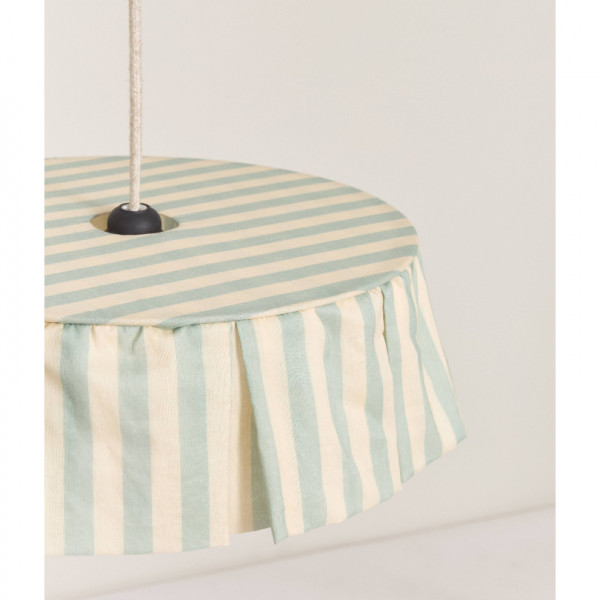 Abat-jour Vibes 40 cm - Turquoise stripes
