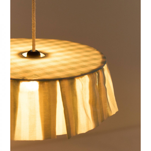 Abat-jour Vibes 40 cm - Turquoise stripes