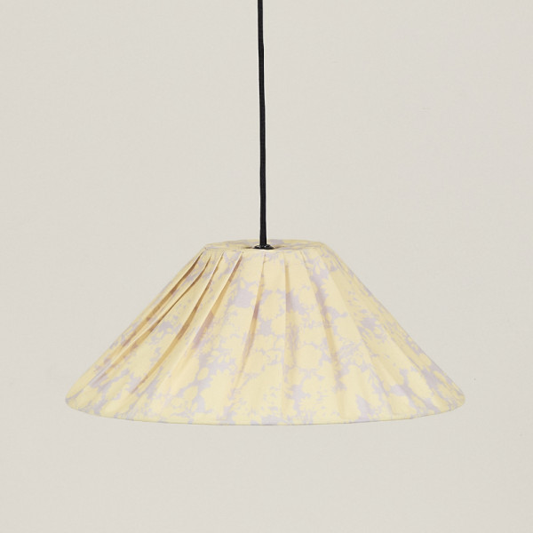 Abat-jour plissé Ava 50 cm - Yellow flowers