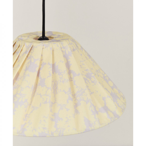 Abat-jour plissé Ava 50 cm - Yellow flowers