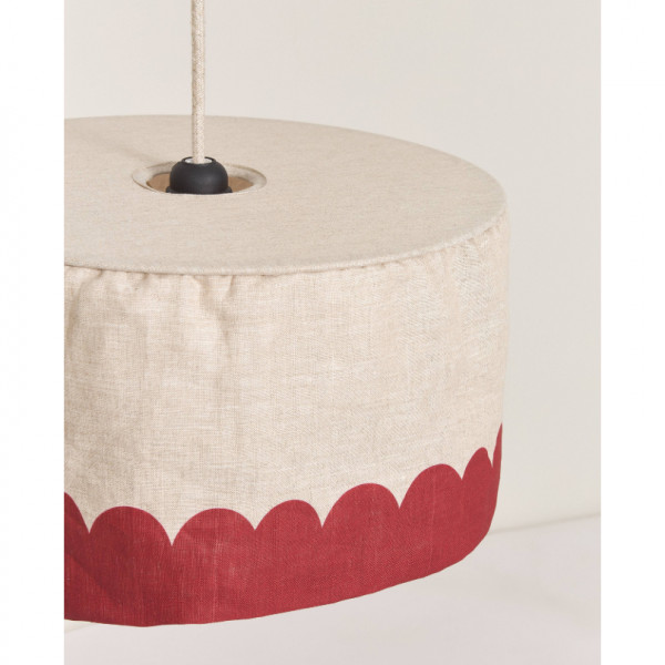 Abat-jour Vibes 40 cm en lin français - Carmine