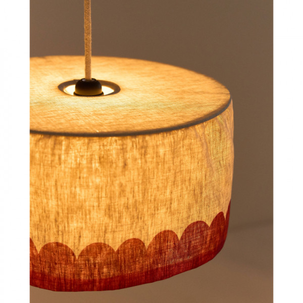 Abat-jour Vibes 40 cm en lin français - Carmine