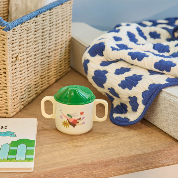 Tasse à bec bébé en mélamine - Super héro