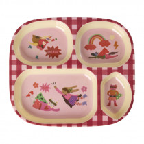 Assiette compartimentée mélamine - Super héroïne