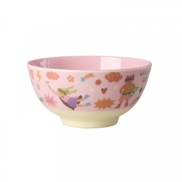 Petit bol en mélamine - Super héroïne