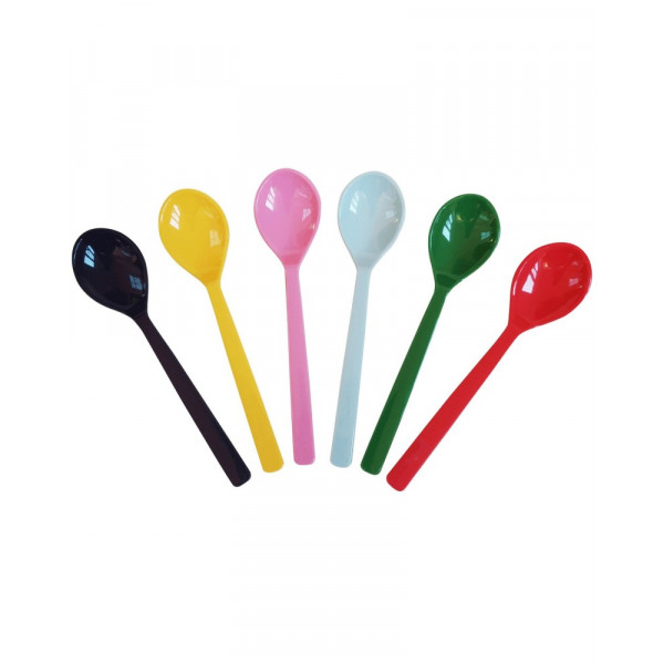 Lot de 6 cuillères mélamine - Favorite colors