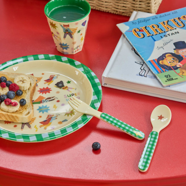 Set de couverts : cuillère et fourchette - Super héro