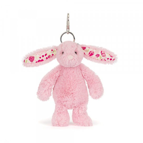 Porte-clés peluche lapin Luxe - Blushkin Blossom