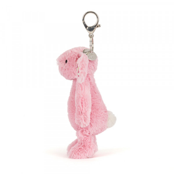 Porte-clés peluche lapin Luxe - Blushkin Blossom