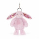 Porte-clés peluche lapin Luxe - Thistlepop Blossom