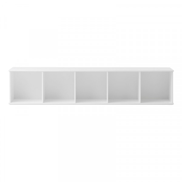 Etagère murale Wood 5 x 1 horizontale - Blanc