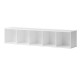Etagère murale Wood 5 x 1 horizontale - Blanc