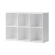 Etagère murale Wood 3 x 2 horizontale - Blanc