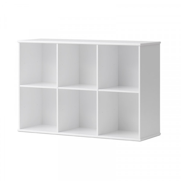Etagère murale Wood 3 x 2 horizontale - Blanc