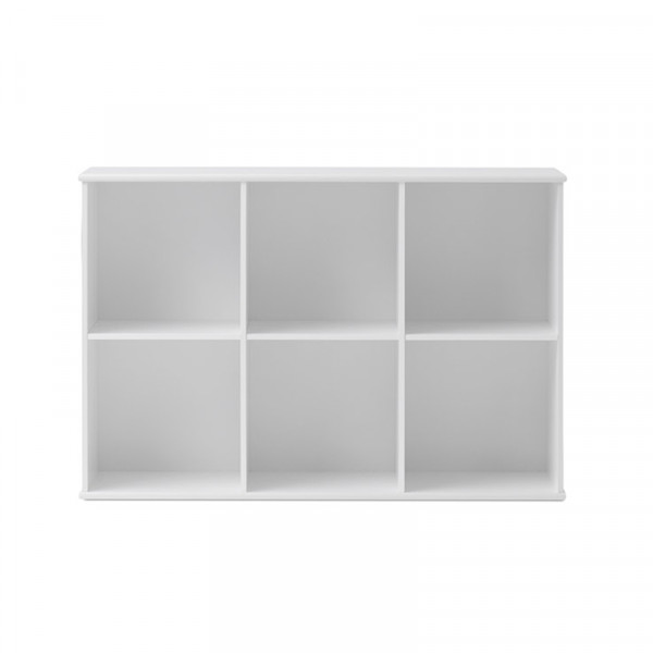 Etagère murale Wood 3 x 2 horizontale - Blanc