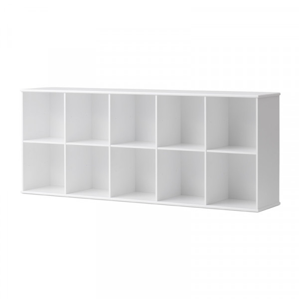 Etagère murale Wood 5 x 2 horizontale - Blanc
