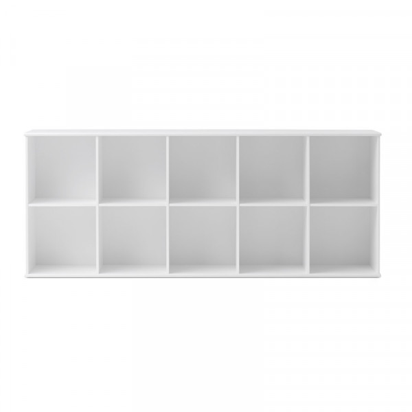 Etagère murale Wood 5 x 2 horizontale - Blanc