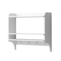 Etagère murale avec 4 patères - Seaside