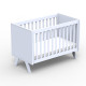 Lit bébé Madavin - pieds unis - Bleu poudre