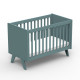 Lit bébé Madavin - pieds unis - Gris orage