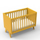 Lit bébé Madavin - pieds unis - Ocre