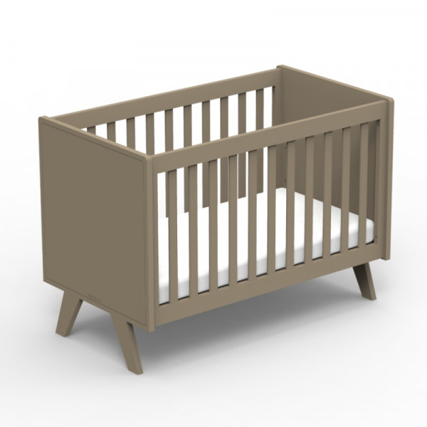 Lit bébé Madavin - pieds unis - Lin