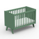 Lit bébé Madavin - pieds unis - Vert jungle