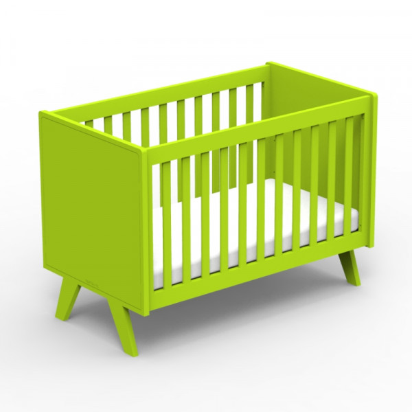Lit bébé Madavin - pieds unis - Vert pomme
