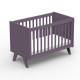 Lit bébé Madavin - pieds unis - Violet cuberdon