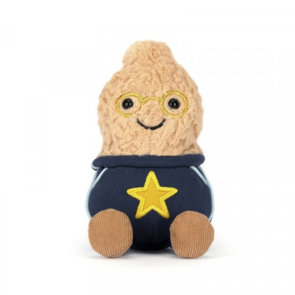 Peluche Amuseables - Cacahuète étudiant avec uniforme à étoile