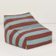 Pouf fauteuil d'extérieur Vibes - Toffee blue stripes